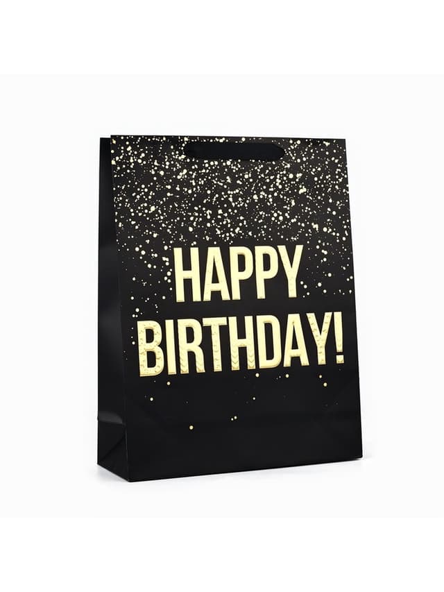 Пакет ламинированный Happy Birthday, L 31 х 40 х 11.5 см Пакет ламинированный Happy Birthday, L 31 х 40 х 11.5 см