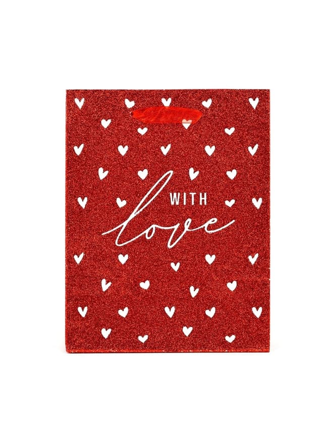 Пакет ламинированный «С любовью», глиттер, MS 18 х 23 х 10 см Пакет ламинированный «С любовью», глиттер, MS 18 х 23 х 10 см
