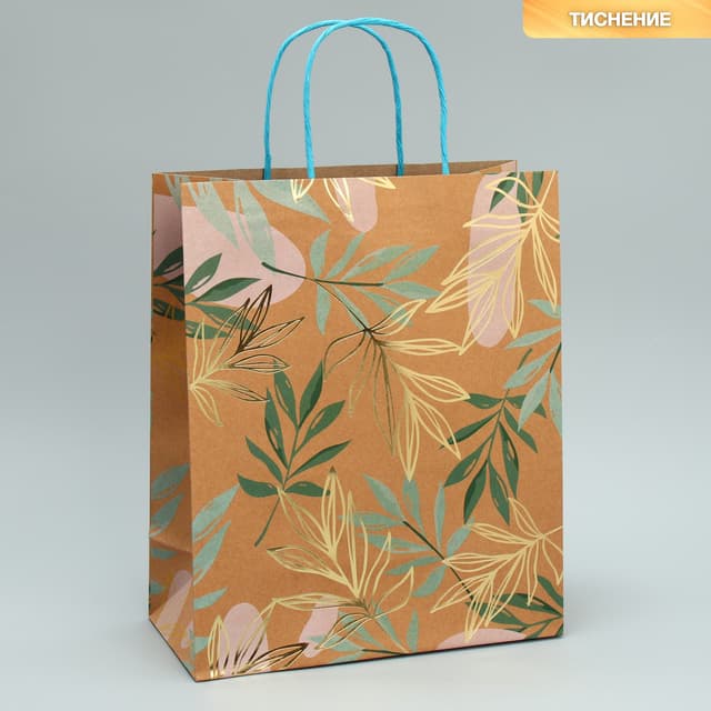 Пакет подарочный крафтовый, упаковка, Eco mood, 32 х 26.5 х 12.5 см Пакет подарочный крафтовый, упаковка, Eco mood, 32 х 26.5 х 12.5 см