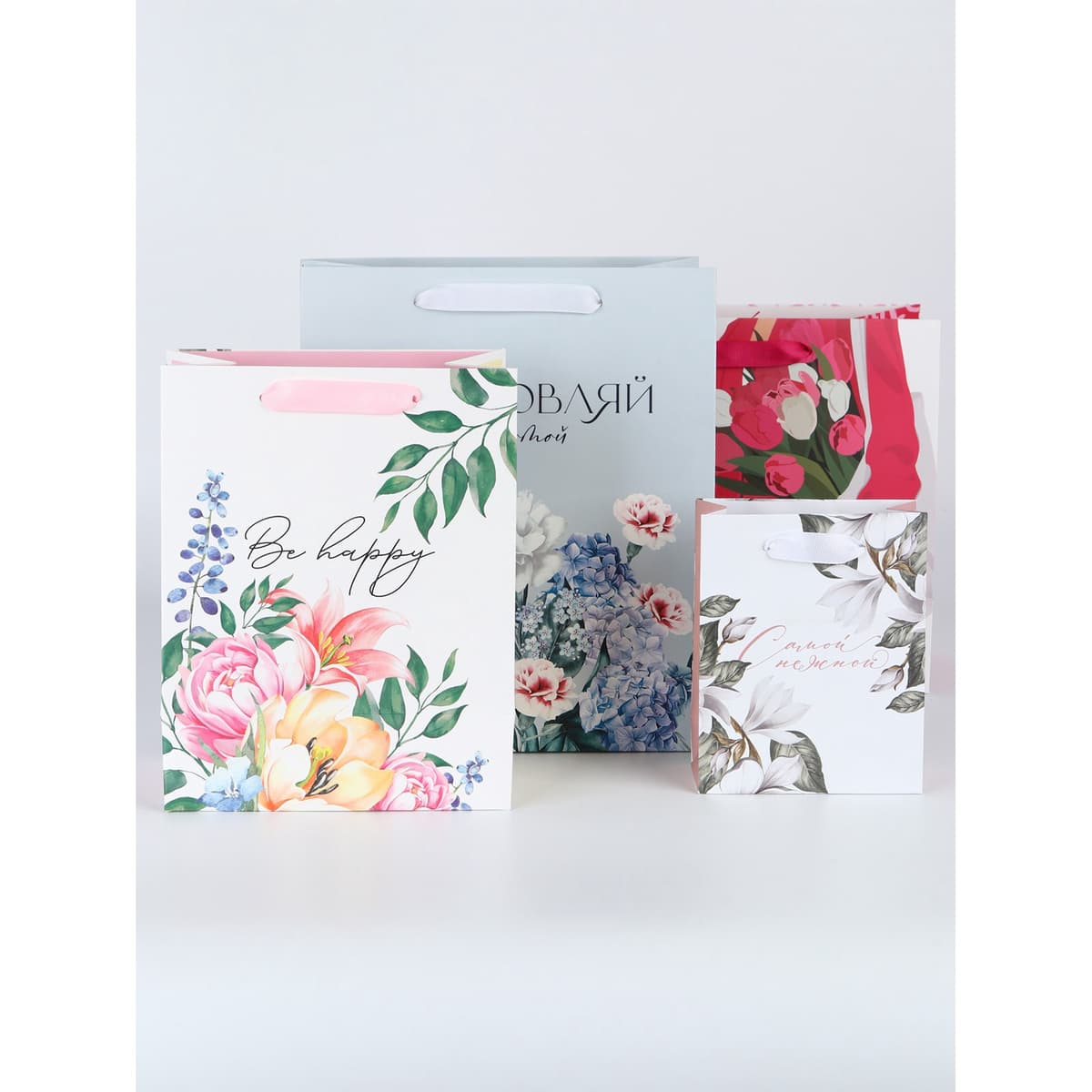 Пакет подарочный ламинированный, двухсторонний, упаковка, «Женщины с Венеры» ,12 × 15 × 5.5 см