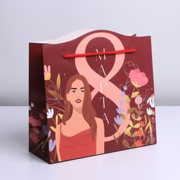 Пакет подарочный «Тепло», 25 × 26 × 10 см