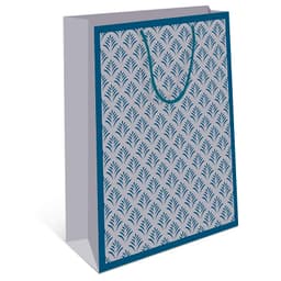 Пакет подарочный "Узор", Серый / 26*32*12