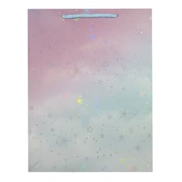 Пакет подарочный "Звездное небо", с тиснением фольгой, 26*32*12 / 1 шт /