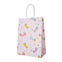 Пакет подарочный "Единороги", крафт, 15*21*8 / 1 шт /