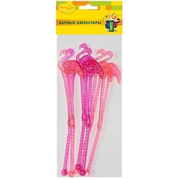 Палочки для коктейля Фламинго 6шт