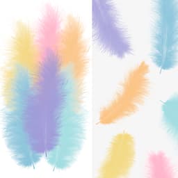 Перья ассорти, Макарунс, 12-15 см