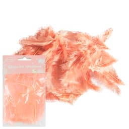 Перья розовое золото (пачка)