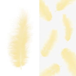 Перья кремовые (пачка)