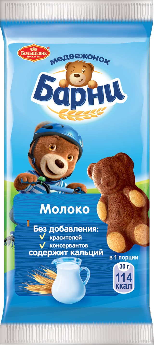 Пирожное Барни 30г в ассортименте Пирожное Барни 30г в ассортименте