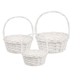 Плетеная корзина Ива белая овал 26*33*30 см