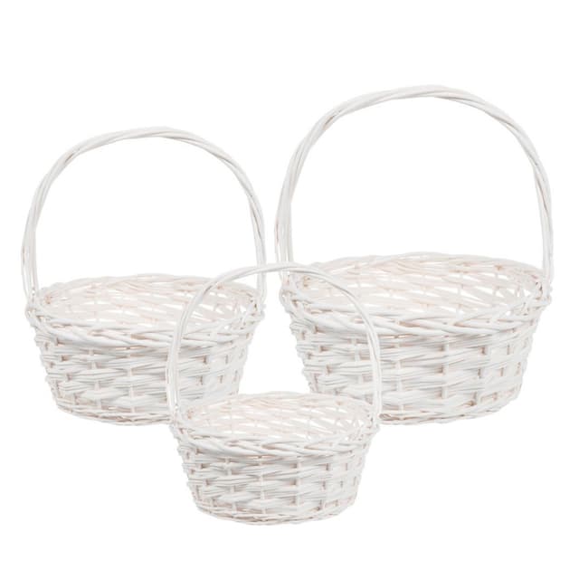 Плетеная корзина Ива белая овал 26*33*30 см Плетеная корзина Ива белая овал 26*33*30 см