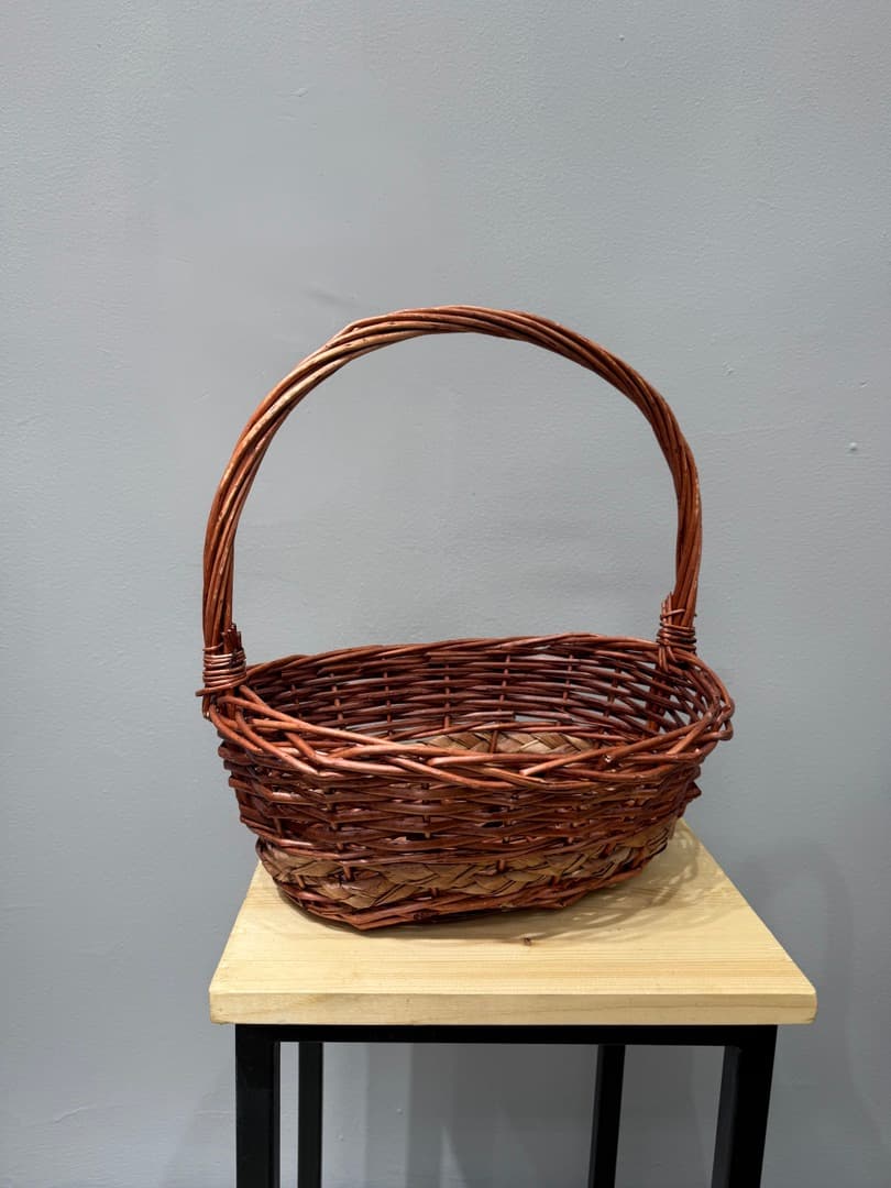 Плетеная корзина Ива коричневая 45*36*47 см