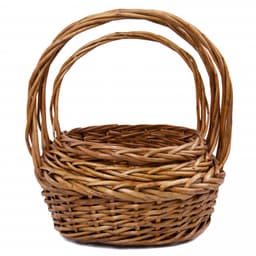 Плетеная корзина "Ива" Круг M D30*12*H32см