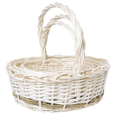 Плетеная корзина "Ива" Круг M D37*30*Н12см.