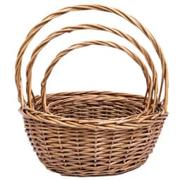 Плетеная корзина "Ива" Овал L D35*27*Н15*НН40 см.