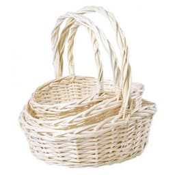 Плетеная корзина "Ива" Овал L D40*33*Н16 см