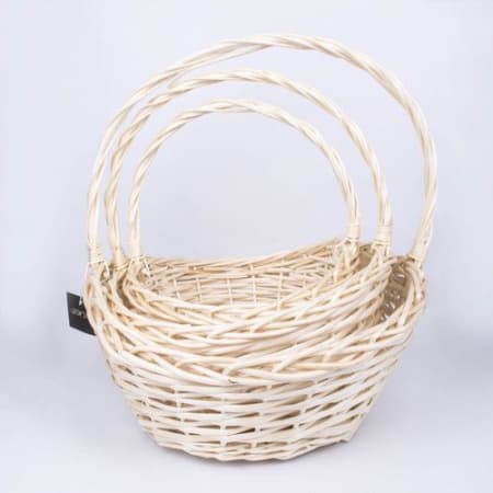 Плетеная корзина "Ива" Овал XL D43*39*H21 см