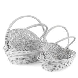 Плетеная корзина с ручкой Ива, Овал D50*46*Н17HH49 см