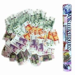 Пневмохлопушка 16"/40см/ Купюры рубли (Дон Баллон)