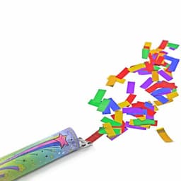 Пневмохлопушка Заряд волшебства! Блеск/30см/ Веселуха