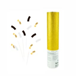 Пневмохлопушка "Золотой глиттер" Монохромный блеск бумага/фольга 20 см