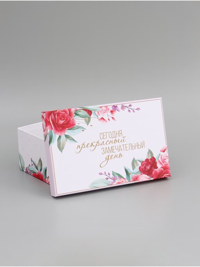 Подарочная коробка «Цветочный» , 26 х 17,5 х 11 см