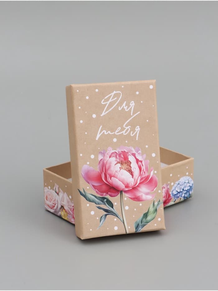 Подарочная коробка «Цветочный» , 12 х 6,5 х 4 см