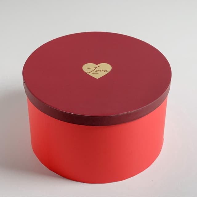 Подарочная коробка для цветов «Красный» , 25 х 25 х 15 см Подарочная коробка для цветов «Красный» , 25 х 25 х 15 см