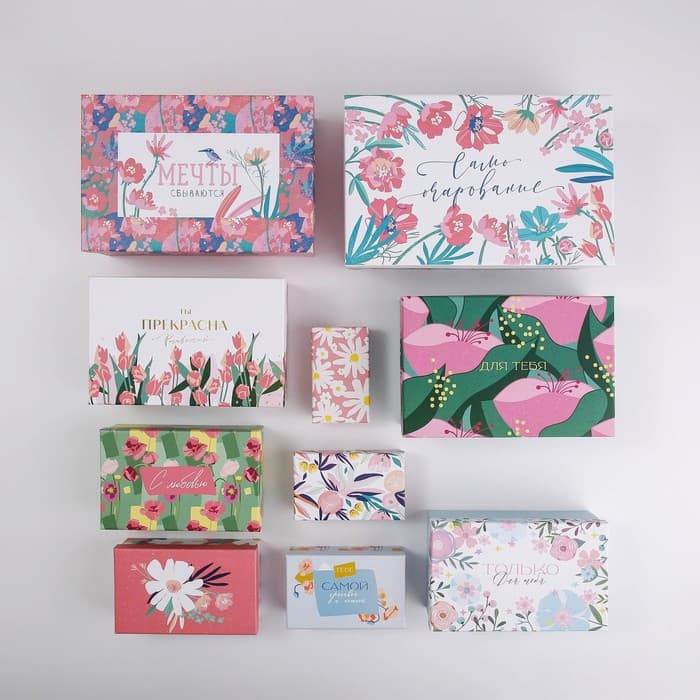 Подарочная коробка «FLOWER», 24 x 15.5 x 9.5 см