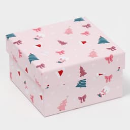 Подарочная коробка "Happy New year 2" 12,2 х 12,2 х 7 см