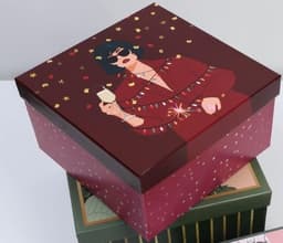 Подарочная коробка "Happy New year " 22 х 22 х 12 см