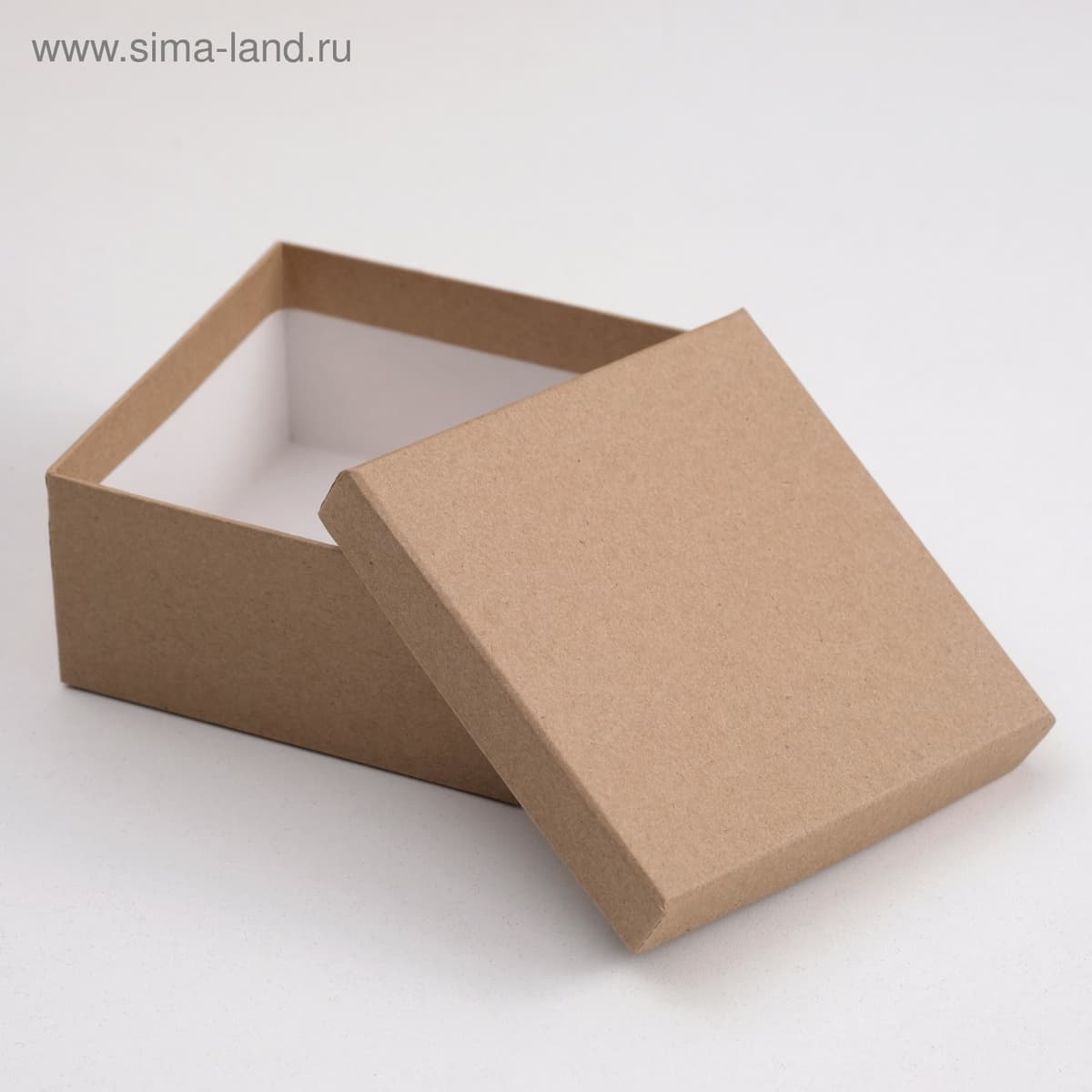 Подарочная коробка "Крафт однотонный" , 21,5 х 21,5 х 11 см