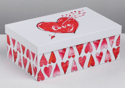 Подарочная коробка "Любовь повсюду", 26 х 17 х 10 см