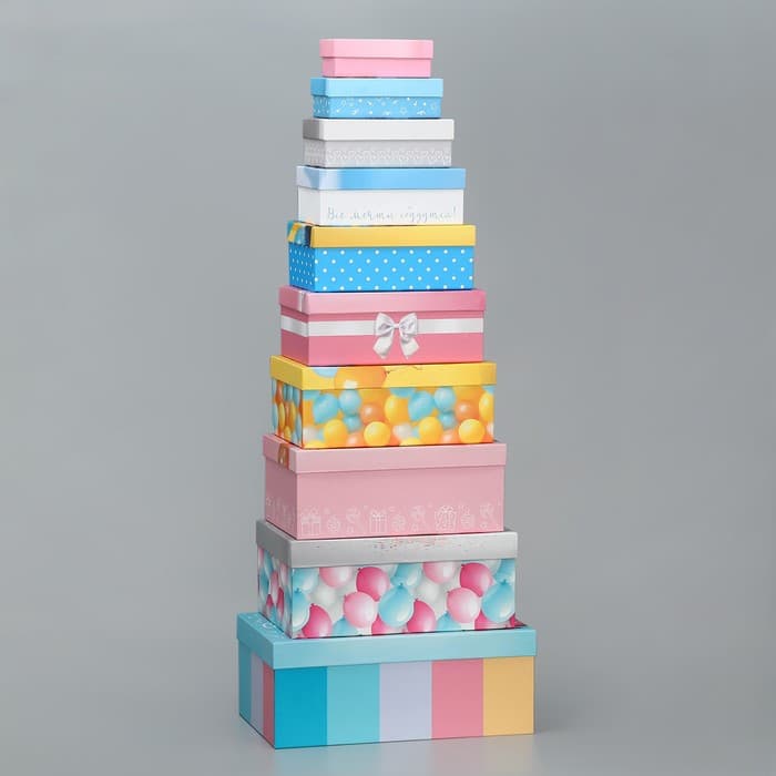 Подарочная коробка «Милые пожелания», 20 х 12.5 х 7.5 см