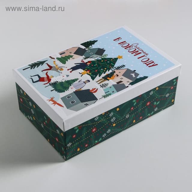 Подарочная коробка "Новогодние истории" 26 x 17 x 10 см Подарочная коробка "Новогодние истории" 26 x 17 x 10 см