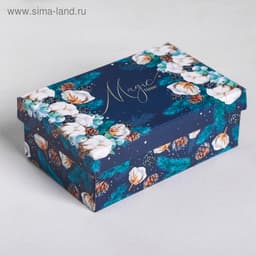 Подарочная коробка "Новогодний" 15 x 9,5 x 5,5 см