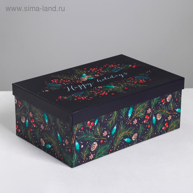 Подарочная коробка "Новогодний" 28 x 18,5 x 11,5 см Подарочная коробка "Новогодний" 28 x 18,5 x 11,5 см