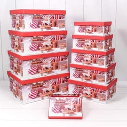 Подарочная коробка Олень Рождественский, 35*27*15,5 см