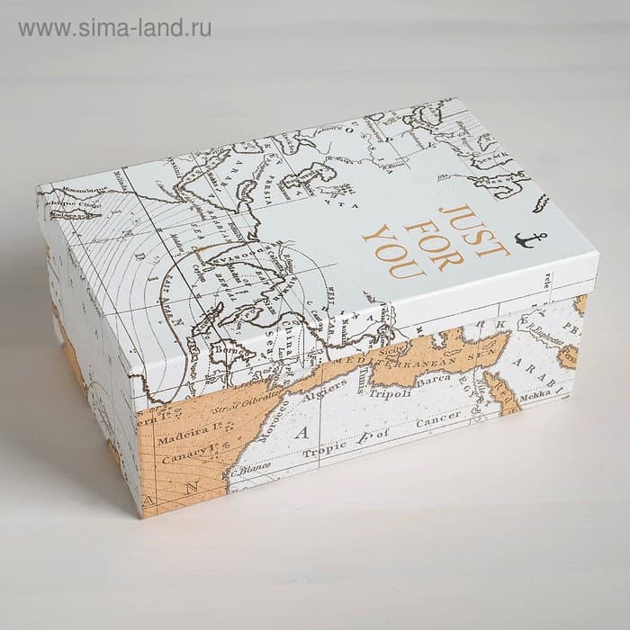 Подарочная коробка « Путешествуй», 22 x 14 x 8.5 см