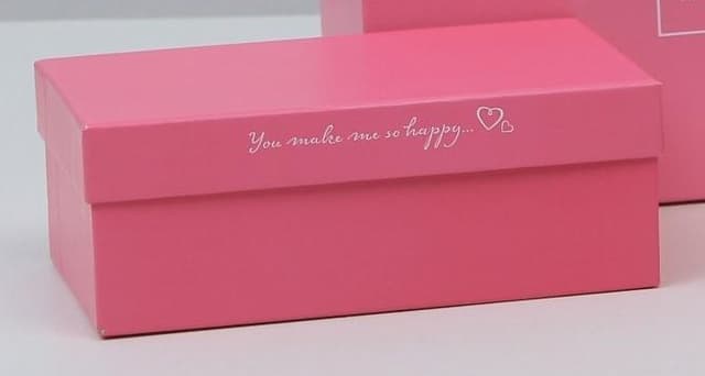 Подарочная коробка «Розовый градиент» , 18 х 11 х 6.5 см Подарочная коробка «Розовый градиент» , 18 х 11 х 6.5 см