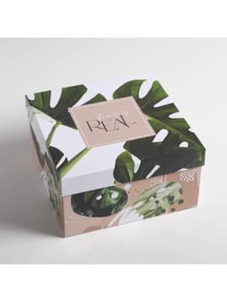 Подарочная коробка «Тропический» 20 х 20 х 11 см