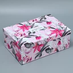 Подарочная коробка «Цветочный сад», 28 x 18.5 x 11.5 см