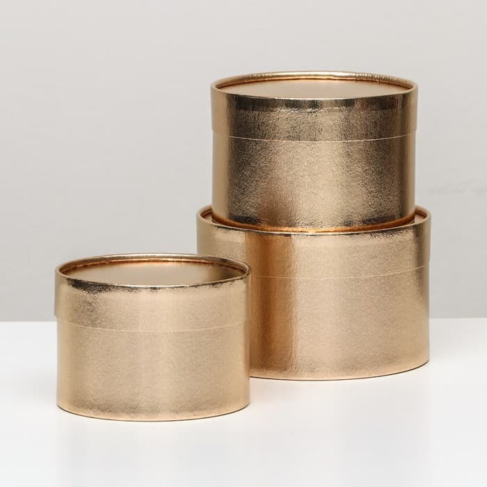 Подарочная коробка завальцованные, золотой, 14×9 см