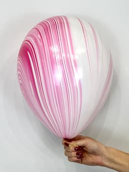 Q 11" Супер Агат Red White (Супер агат розово-белый)