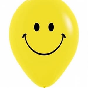 S 12" Смайл желтый пастель