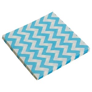 Салфетка Голубые зигзаги 32*32см /20шт