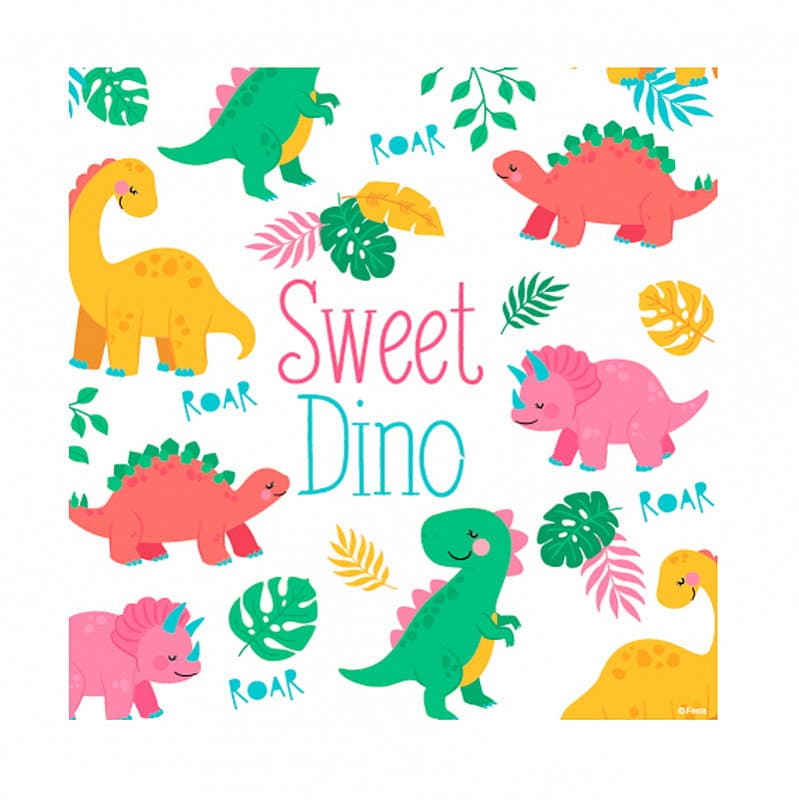 Салфетка "Милые динозаврики" /12шт