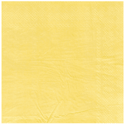 Салфетка Пастель желтая 33см/12шт/