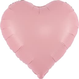 Сердца сатин Falali 45 см розовые