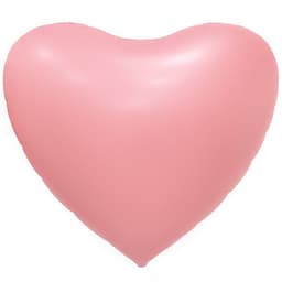 Сердца сатин светло-розовые 175 см